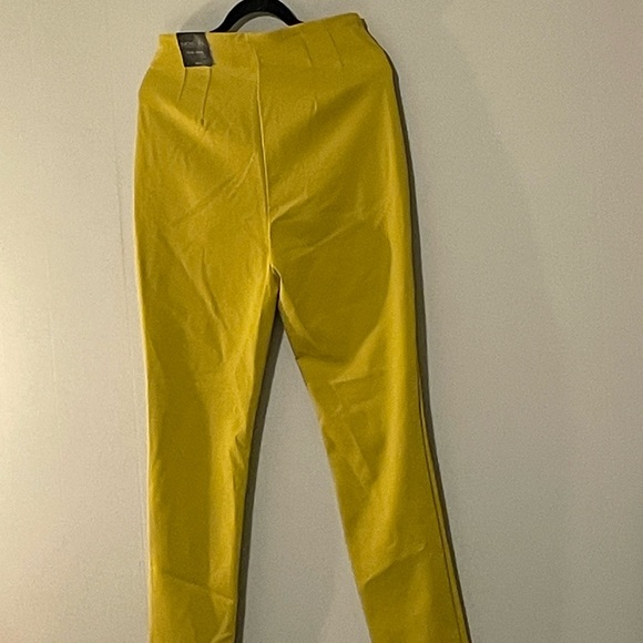 Rachel Zoe Slim Fit Yellow Trousers. Item # 11360 - Picture 3 of 3